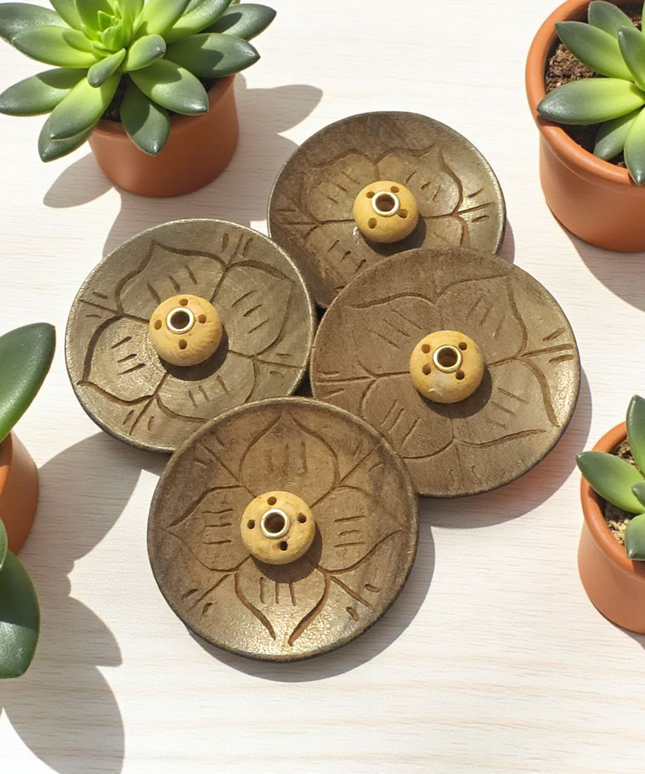 Wooden incense holders