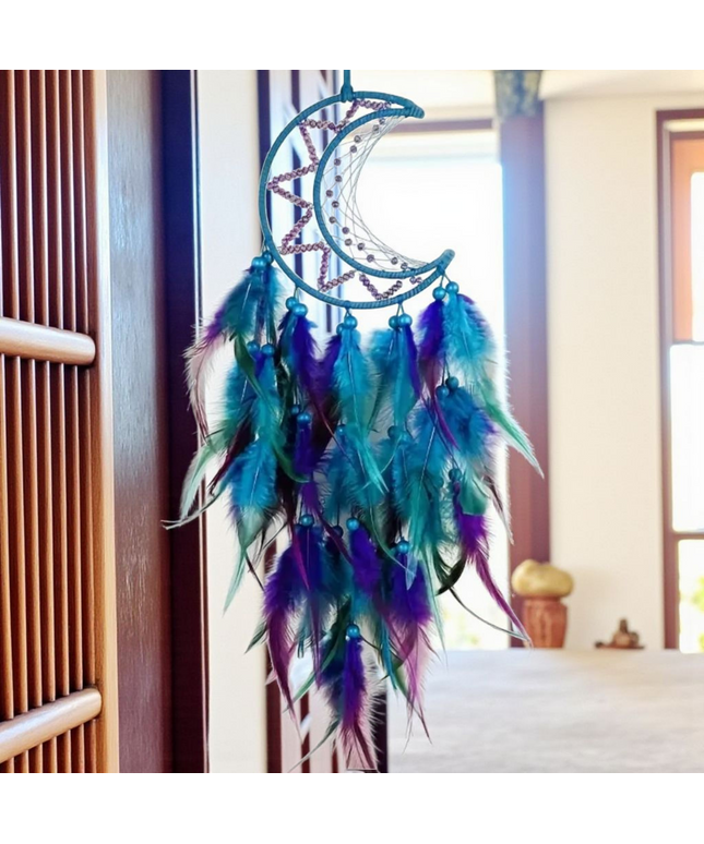 Blue & purple dreamcatcher