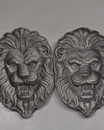 Black Obsidian lion head carving