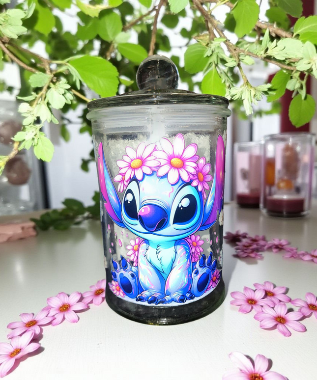 Large crystal confetti  apothecary jars