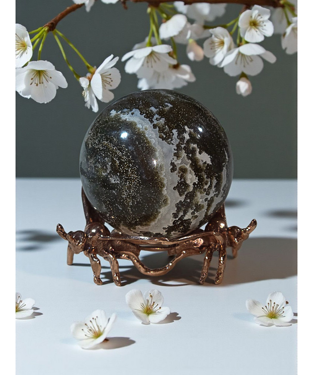 Ocean jasper sphere